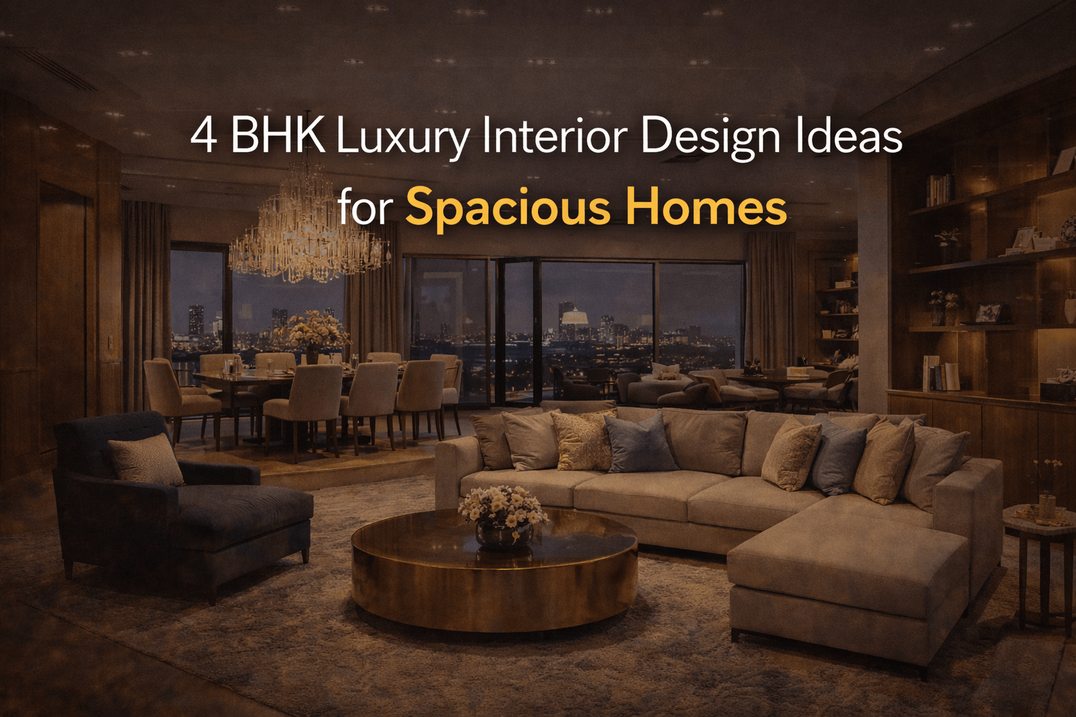 4 BHK Luxury Interior Design Ideas for Spacious Homes