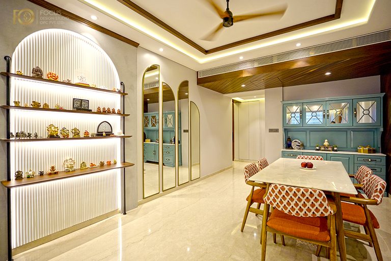 Dining area interior design in Mumbai