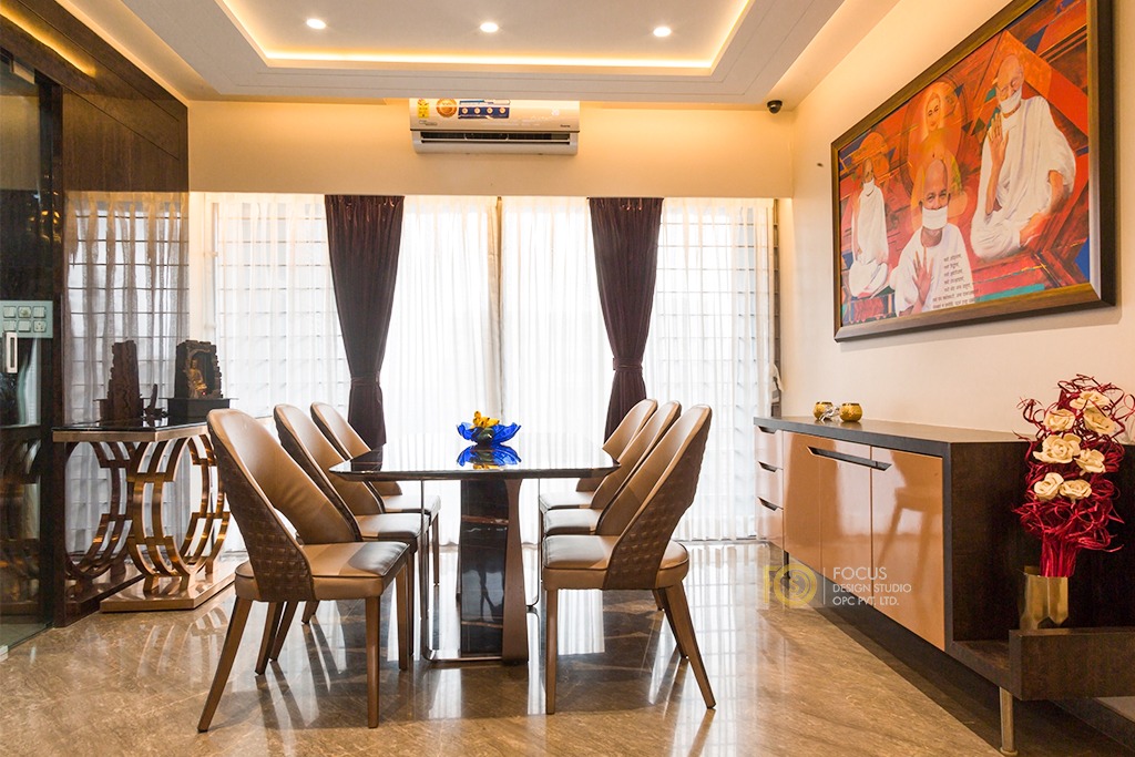 3 BHK Apartment Interior Design In Ghatkopar, Mumbai – By Focus Design Studio
